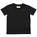 Larkwood- Camiseta de manga corta de cuello redondo para bebé (12-18 meses/Negro)