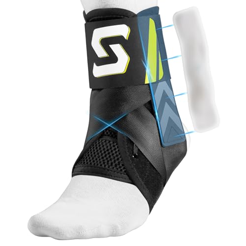 Quick Lace Up Ankle Brace with Thermoplastic Side Stabilizing Plate, Breathable Slim Fit Ankle...