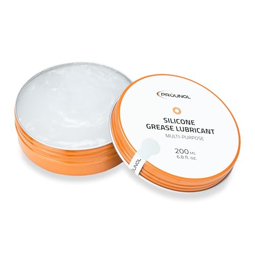 Prounol 100% Silikonfett, nichtleitende Allzweckpaste, wasserfestes HT Gummifett (200 ml) - Kunststoffpflege & Gummipflege