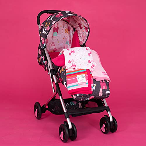 Cosatto Baby Blanket 90x70 cm, 100% Combed Cotton Knitted Blanket, Unicorn Land, 90 x 70 cm - Image 4