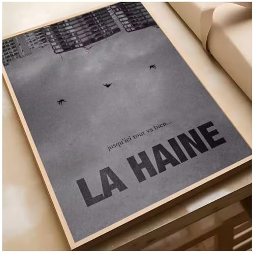 Poster Vintage de La Haine lienzos decorativos de 50x70 cm para salon sin marco