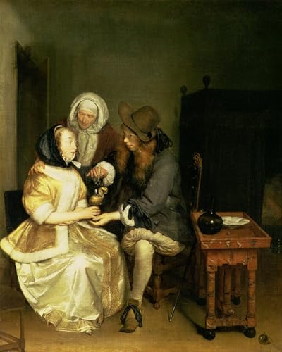 Gravures impression sur toile le verre de limonade Gerard Ter Borch affiches decoration salon modern