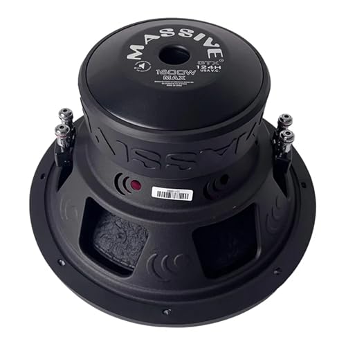 Image of Massive Audio GTX124H | 12 inch 800 Watts RMS | 1600w MAX Dual 4 Ohm Subwoofer for Controlled deep bass