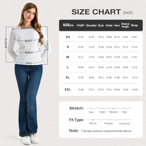 Leafigure Women's Ribbed Long-Sleeve Crewneck Top - image 7
