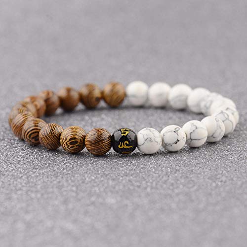 Chakra perles de bois mélangées pour le yoga et la mode