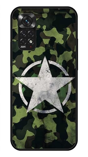 Image of NDCOM for Redmi Note 11 Pro Plus 5G Back Cover for Redmi Note 11 Pro Plus 5G | Stylish Design Redmi Note 11 Pro Plus 5+G Back Cover | Military Camouflage Star Printed Metal Case