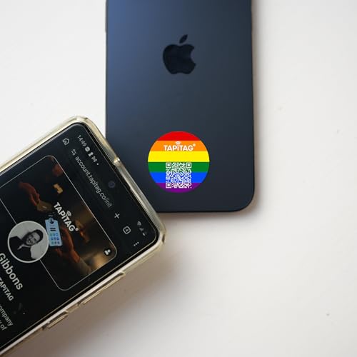 Carte de visite NFC QR TAPiTAG Pride tag téléphone intelligent et carte connectée