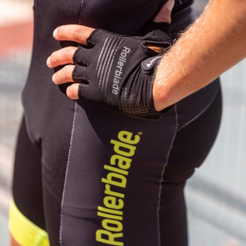 Rollerblade Skate Gear Gloves, Inline-Skate Handschoner, Inliner Handschuhe für Damen und Herren, Unisex, Schwarz, L