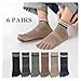 FLONAVTEX 3 Pairs Men Toe Socks Fashion Ankle Socks With Separate Fingers Cotton Five Finger Athletic Socks(3pairs color 04)