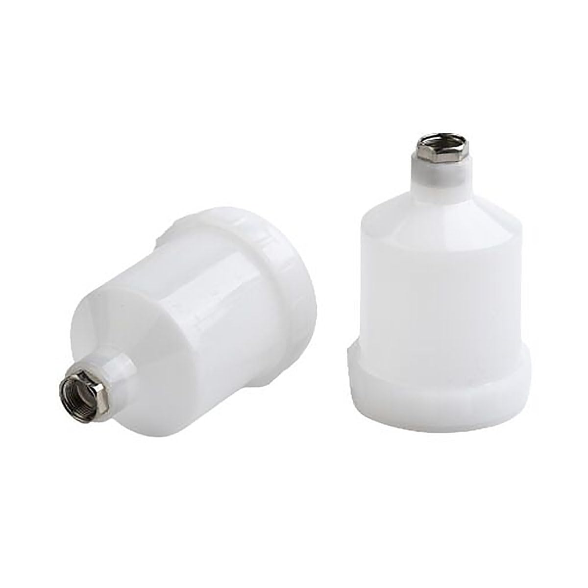 2pcs 125ml Spray Gun Paint Cup Pot Air Gravity Feed Fast mover Threaded Car Plastic For H2000 Spray Tools, Paint Spray Gun Cup Pot Replacement