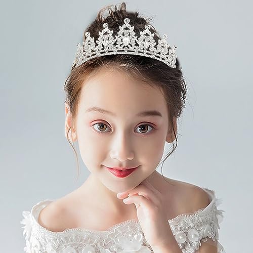 ANBALA Crystal Tiaras Princess Crown for Girls Crowns for Women Silver Headpiece for Wedding Birthday Prom Cosplay Halloween2