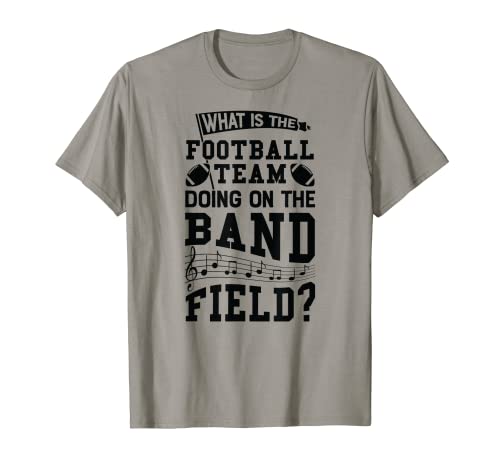 ¿Qué está haciendo el equipo de fútbol en banda Campo marchando camiseta Camiseta