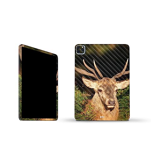 Image of MightySkins Carbon Fiber Skin Compatible with Apple iPad Pro 11 inch M2 4th Gen (2022) Full Wrap Kit - Morning Buck | Protective, Durable Textured Carbon Fiber Finish | Easy to Apply | Made in The USA