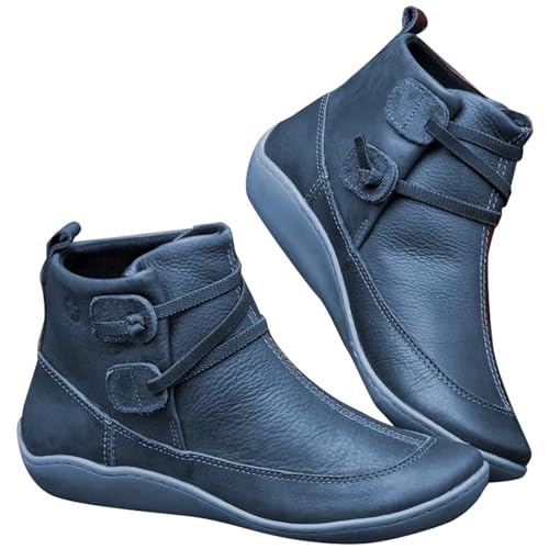 Kosopse Bottines Orthopédiques Vintage pour Femme avec Soutien de la Voûte Plantaire, Fermeture...