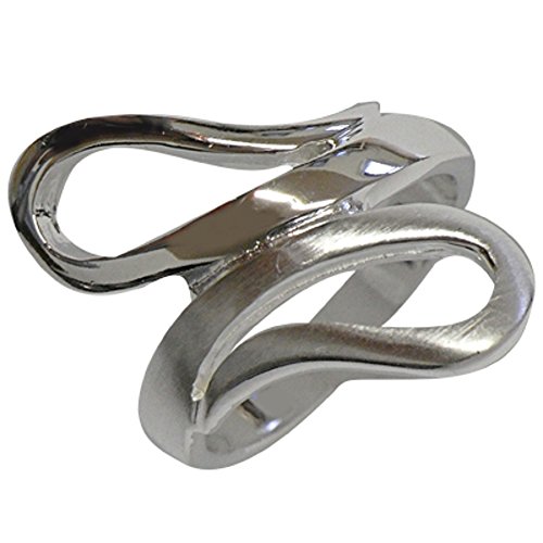 Anillo de plata de las señoras Chic-Net bucle brillante para eventos y diario