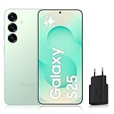 Samsung Galaxy S25, Smartphone Android 5G avec Galaxy AI, 512 Go, Chargeur secteur rapide 25W inclus, Smartphone déverrouillé, Vert d’eau, Version FR