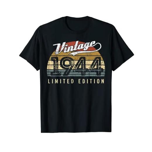 Vintage 1944 Edición Limitada 78 Años 78 Cumpleaños Camiseta