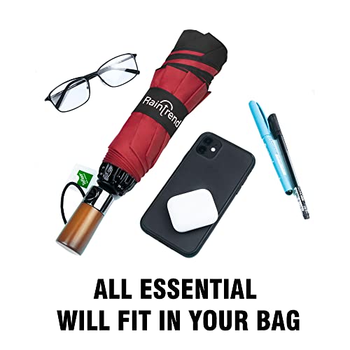 Image of Automatic Open Close Compact Travel Umbrella with Wind Vent Umbrella big size Lightweight Windproof Folding for men Women