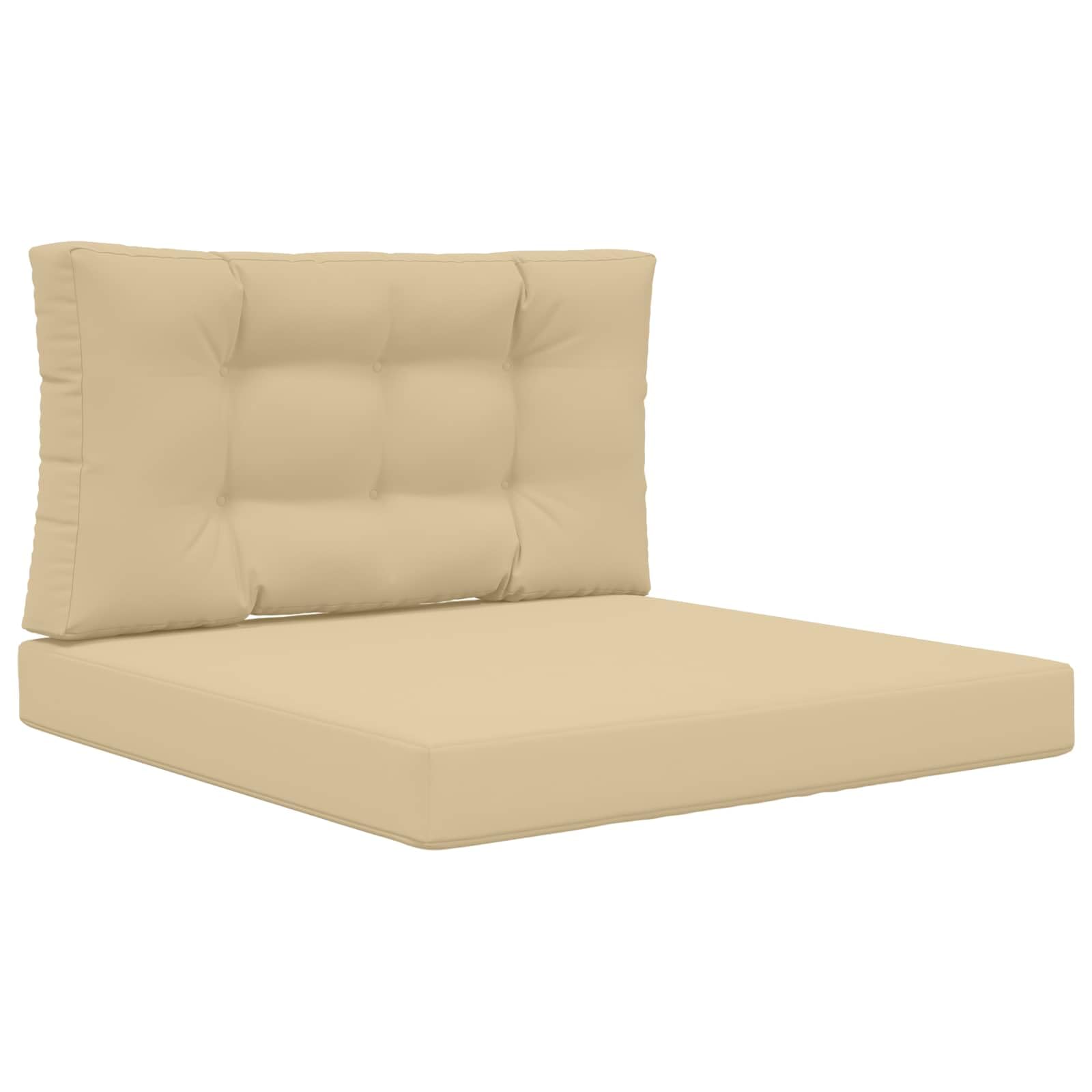 Coussin de canapé d'extérieur imperméable beige 80x80cm antidérapant pour dossier et assise de fauteuil
