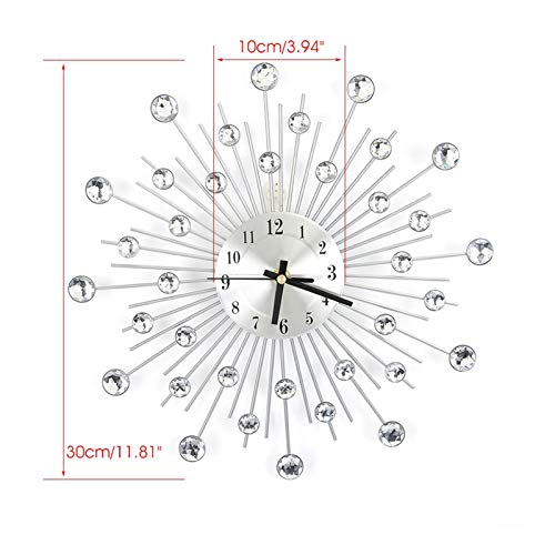 Silver Wall Clock - Image 4