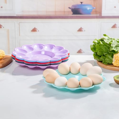 Contenedor de huevos reutilizable Toddmomy de plástico resistente de 4 piezas 7