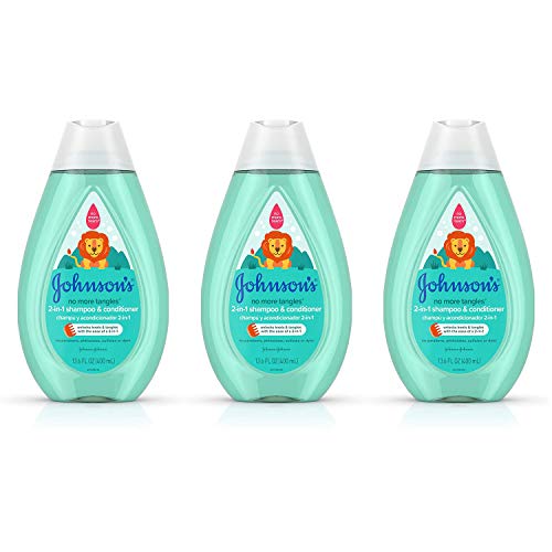 Johnsons Baby Shampoo & Conditioner 2-in-1 13.6 Ounce (400ml) (3 Pack)
