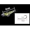 Valkyrie 12 Pieces Phosphor Hook Silicone Shrimp Fishing Rod Feed Fake Artificial Needle Fish Feed White