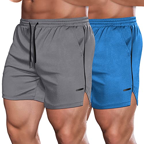 COOFANDY Mesh Athletic Shorts Mens Workout Shorts 5 Inch Gym Joggers