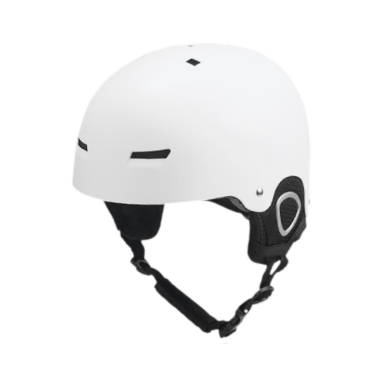 Unisex Skihelm Verstellbar 52cm-57cm, Erwachsener-Hartschalenhelm mit Abnehmbaren Ohrenpolstern, ABS & EPS Schutzhelm mit Belüftung, Wintersport Helm für Damen Herren Ski & Snowboard