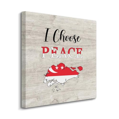 Cuadro de Singapur "I Choose Peace" para llenar de calma y estilo las paredes de casa
