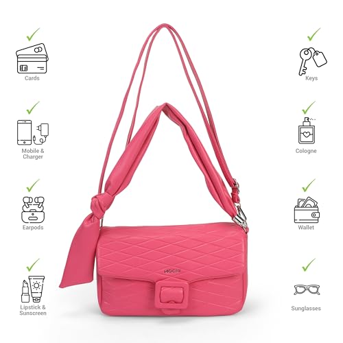 Image of Mochi Women Casual PU Soft Body Magnet closure Quilted Shoulder Bag