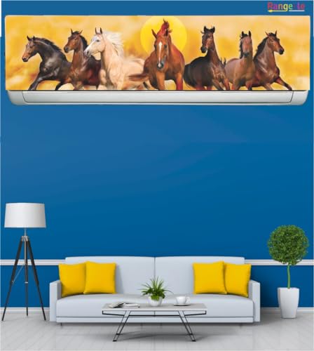 Image of 'seven horses vastu'' AC Sticker (96 cm x30 cmx 24 cm)
