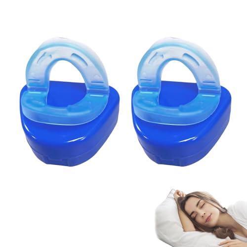 2PCS Protège Dents Anti Ronflement, Anti Snoring Mouthpiece, Protège Dents Pour Arrêter Le Ronflement, Solution Portable Contre Le Ronflement, Anti Snore Mouth Guard, Snore Devices Stopper