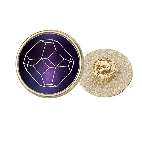 Broche dorée Crystal Universe : élégance céleste et détails fantastiques