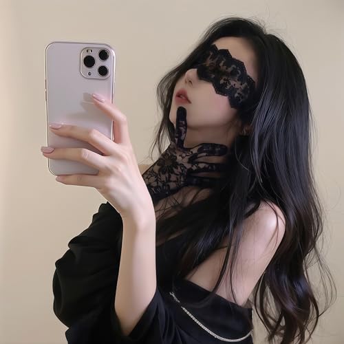 [三丸] アイマスク グローブ コスプレ セクシーランジェリー 過激 変態 sm エロ レディース 女性用 レース 花柄 薄い えろい下着 あだるとグッズ 女性 ランジェリー セクシー エッチ コスチューム 大人 アダルトグッズ - 画像2