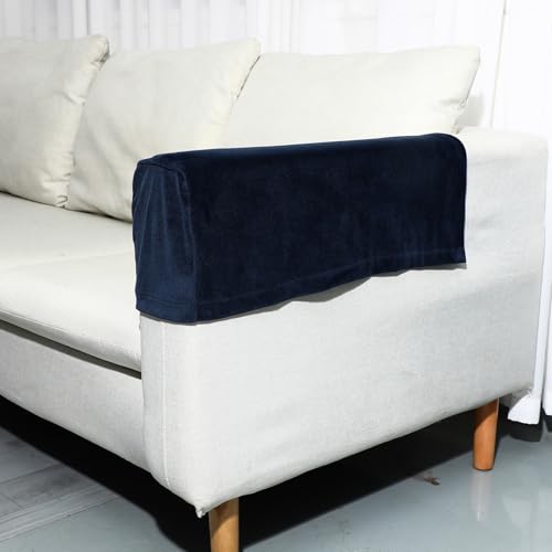 Fundas elásticas de reposabrazos de sofá y protectores lavables de terciopelo 5