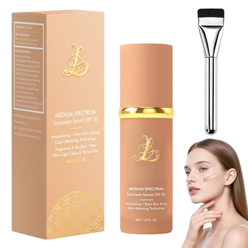 Base De Maquillaje Que Cambia De Color SPF 50+ Base Que Cambia de Color Antiedad Hidratante Larga Duración y Resistente al Agua