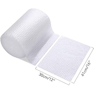 Switory 410mmx11m Bubble Wrap Roll voor het verplaatsen van huis, Bubble Wrap met 10 extra breekbare stickers…