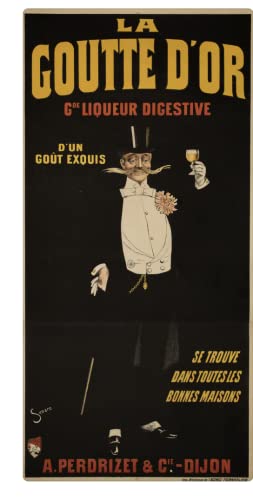 LIQUEUR LA DROP D'OR DIJON Poster Reproduction 50 x 70 cm on Luxury Paper 300 g High Quality All Sizes Available Contact Us