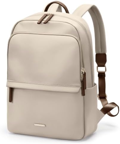 GOLF SUPAGS Laptop Backpack for Women Slim Computer Bag Work Travel College Backpack Purse Fits 14 Inch Notebook (Apricot) Electronics