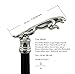 Solid & Elegant Walking Stick by Cavagnini - Handmade Wood & Pure Pewter Handle, Robust Luxury Cane for Men & Women, Made in Italy, Gift Idea