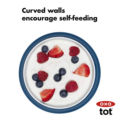 Prato ( Bowl) com Suporte de sucção - Azul Marinho, OXOtot, Azul Marinho