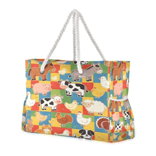 Sac fourre-tout léger en toile grand sac à main de créateur