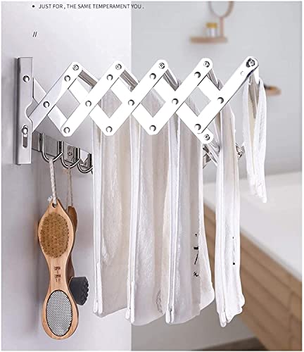 Séchoir à linge mural rétractable LWX pour intérieur et extérieur