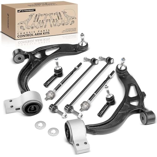 A-Premium 8Pcs Front End Suepnsion Kit, Front Lower Control Arm, Sway Bar Link, Inner Outer Tie Rod End, Compatible with Ford Explorer 2011-2017, Police Interceptor Utility 2013-2016