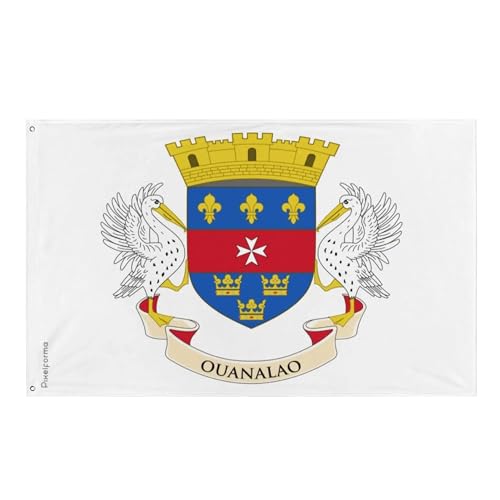Drapeau de Saint-Barthélemy Pixelforma en polyester résistant toutes tailles