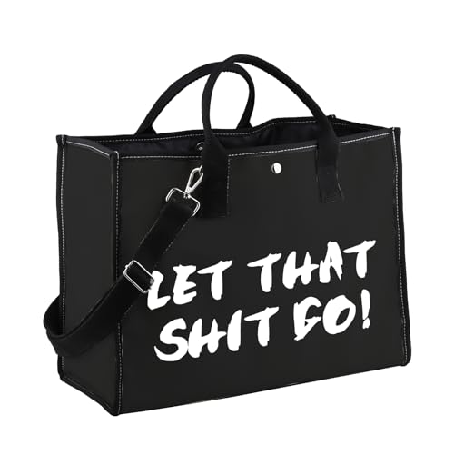 Sac fourre-tout Let That Shit Go : dites adieu au stress avec ce cabas en tissu