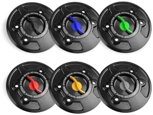 Gas Fuel Tank Cap Fit for BMW R1200GS R 1200 GS Adventure R1200S R1200R R 1200 R Classic Keyless Racing Quick Release Tank Fuel Caps Gas Cover Case (Style B-Black)