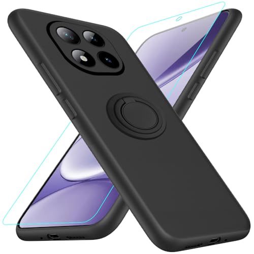 Nijiadi Case with Ring Holder Kickstand and Screen Protector