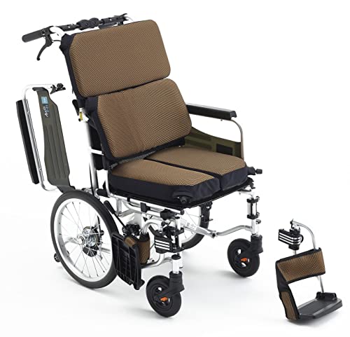 エムズハウス:車椅子 介助型 エア・フィッツ (キャメル) 手軽にシーティングが可能に!それでいてゆったりと快適リラックス。AFS-16 W10(MIKI製 非課税)